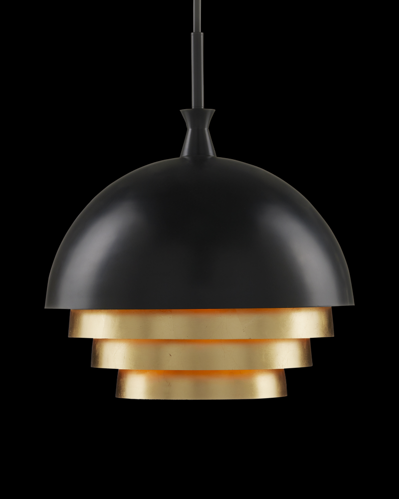 Salviati Large Black & Gold Pendant